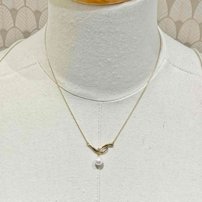 Mikimoto Pearl Diamond Necklace