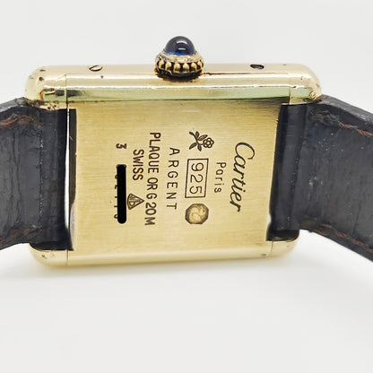 Cartier Must de Cartier Tank Vermeil SM