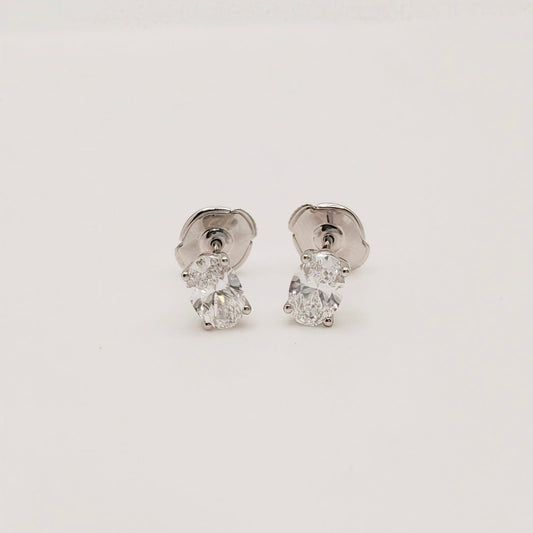 Oval Earring [0.50ct + 0.50ct]