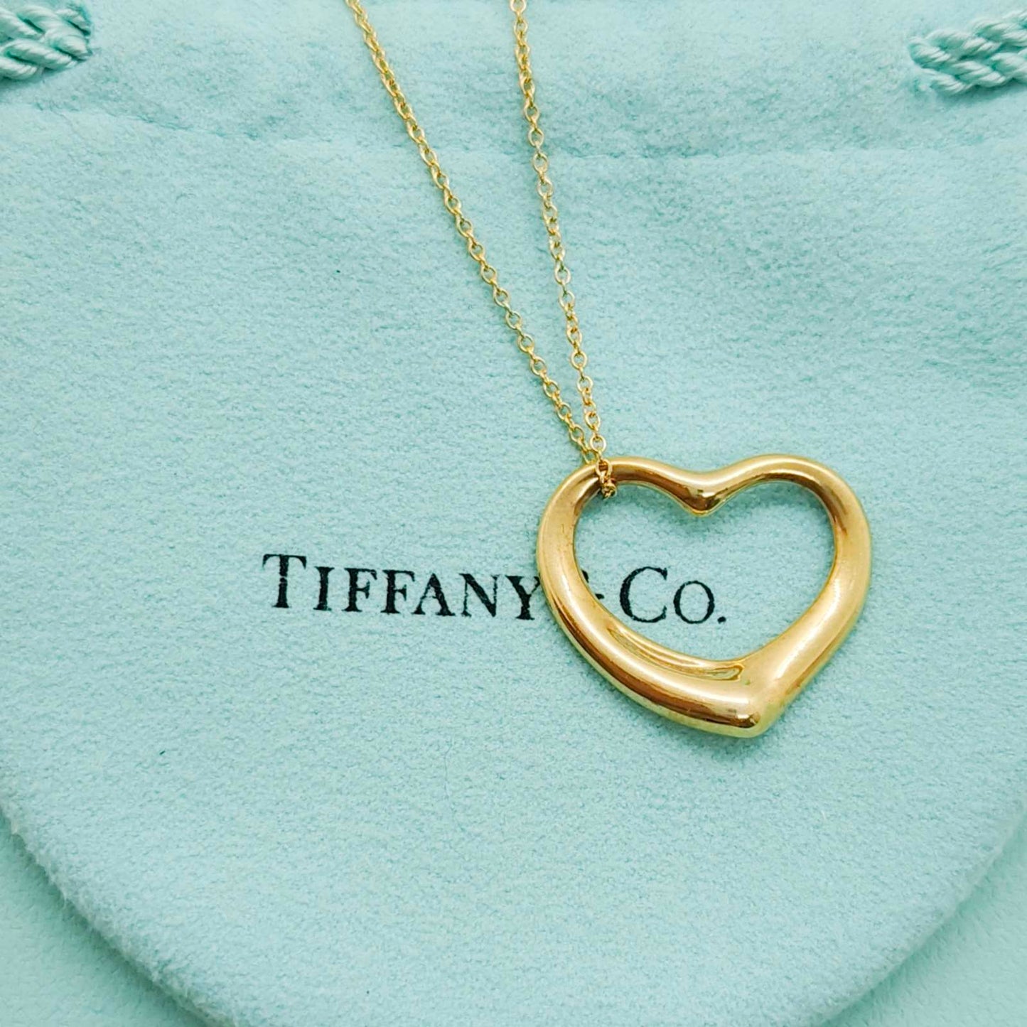 Tiffany & Co. Open Heart Necklace
