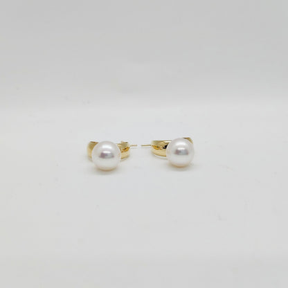 [ PRE-ORDER ] Akoya Pearl Hoop Earring