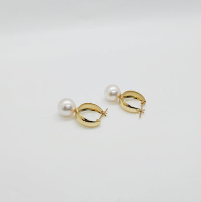 [ PRE-ORDER ] Akoya Pearl Hoop Earring