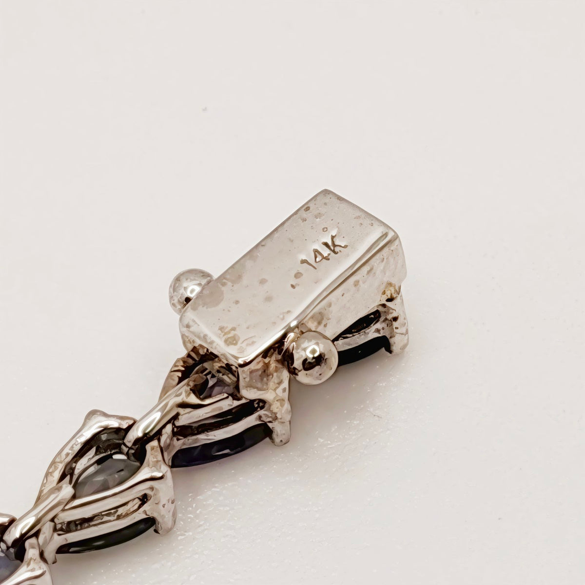 Spinel Pear Cut Tennis Bracelet