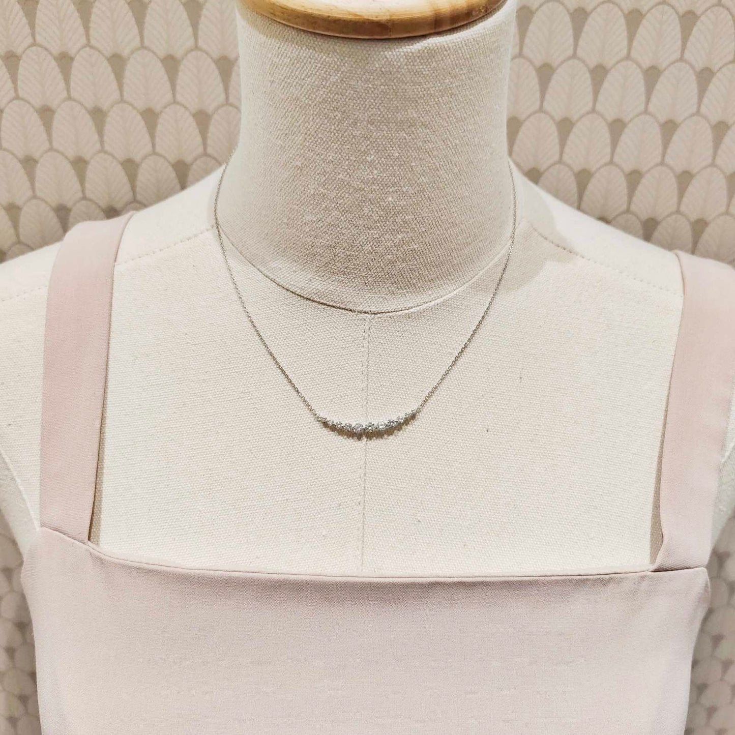 LAB Smile Diamond Necklace