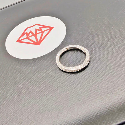 Eternity Diamond Twisted Ring Size 52