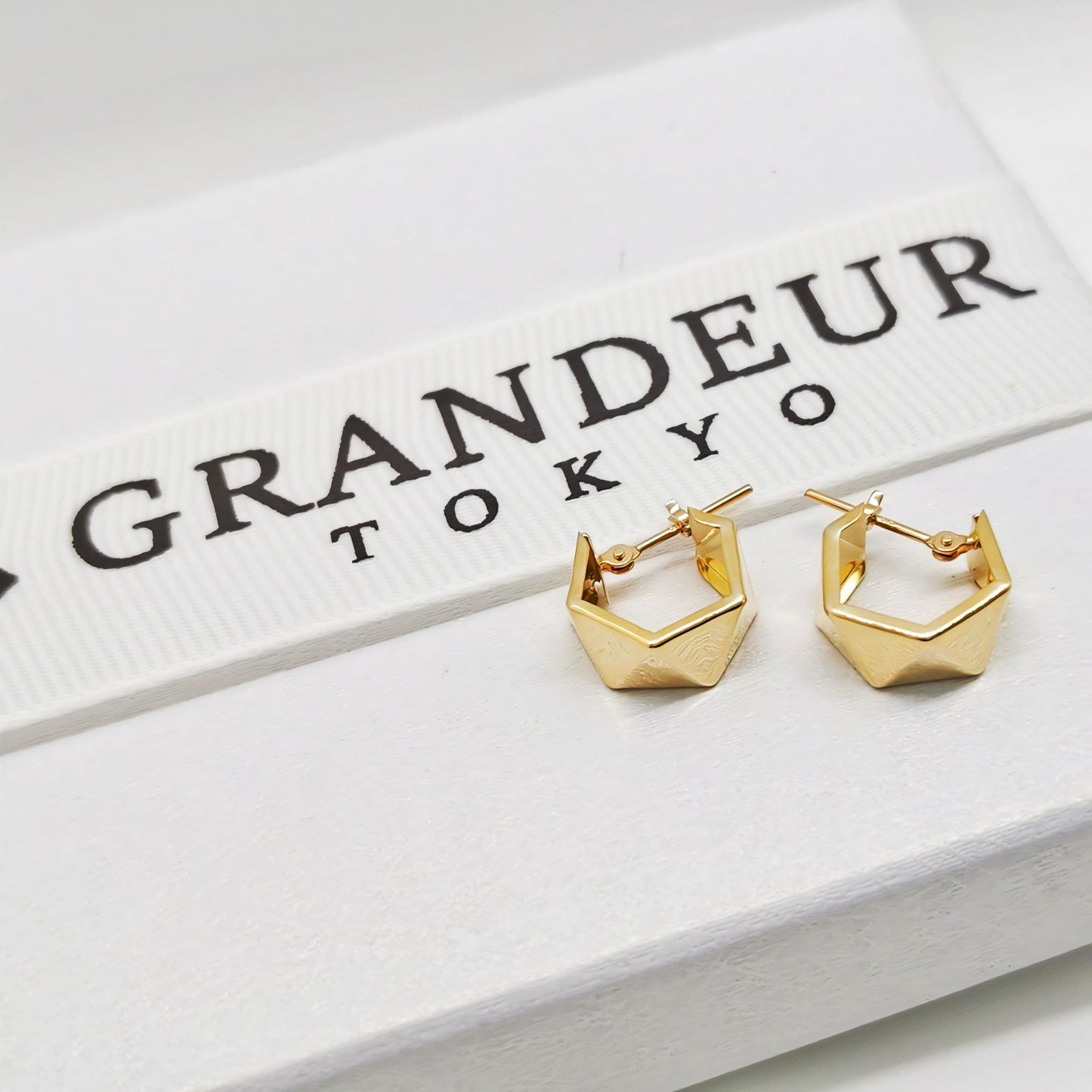 Trapezoid Hoop Earring