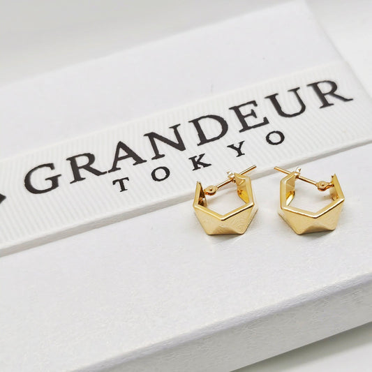 Trapezoid Hoop Earring