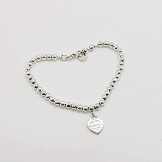 Tiffany&Co Return Heart Tag Pink Bracelet