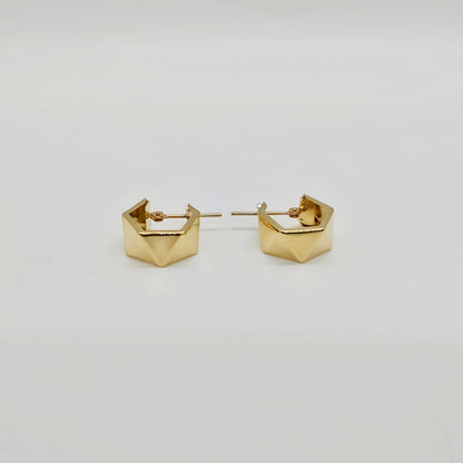 Trapezoid Hoop Earring