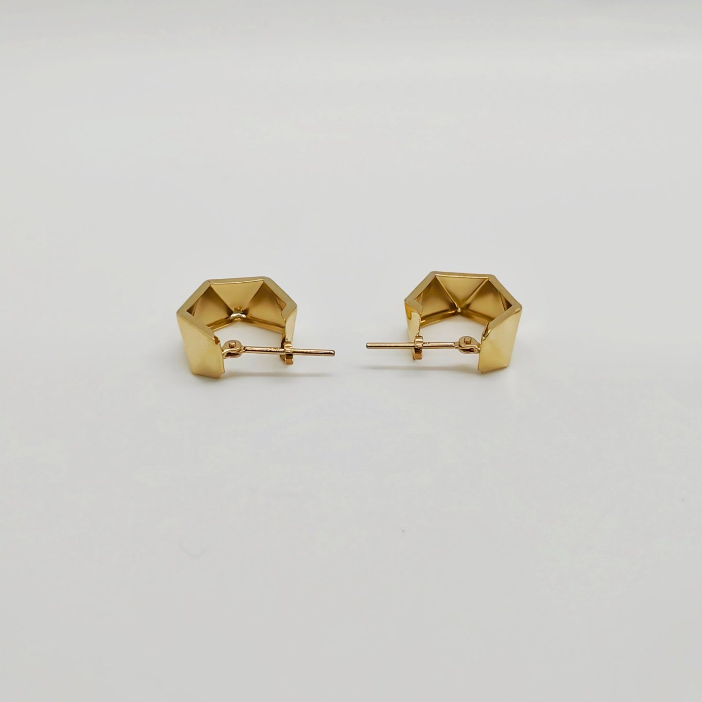 Trapezoid Hoop Earring