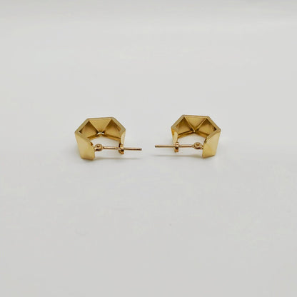 Trapezoid Hoop Earring
