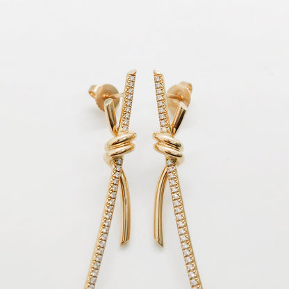 Tiffany Knot Drop Earrings