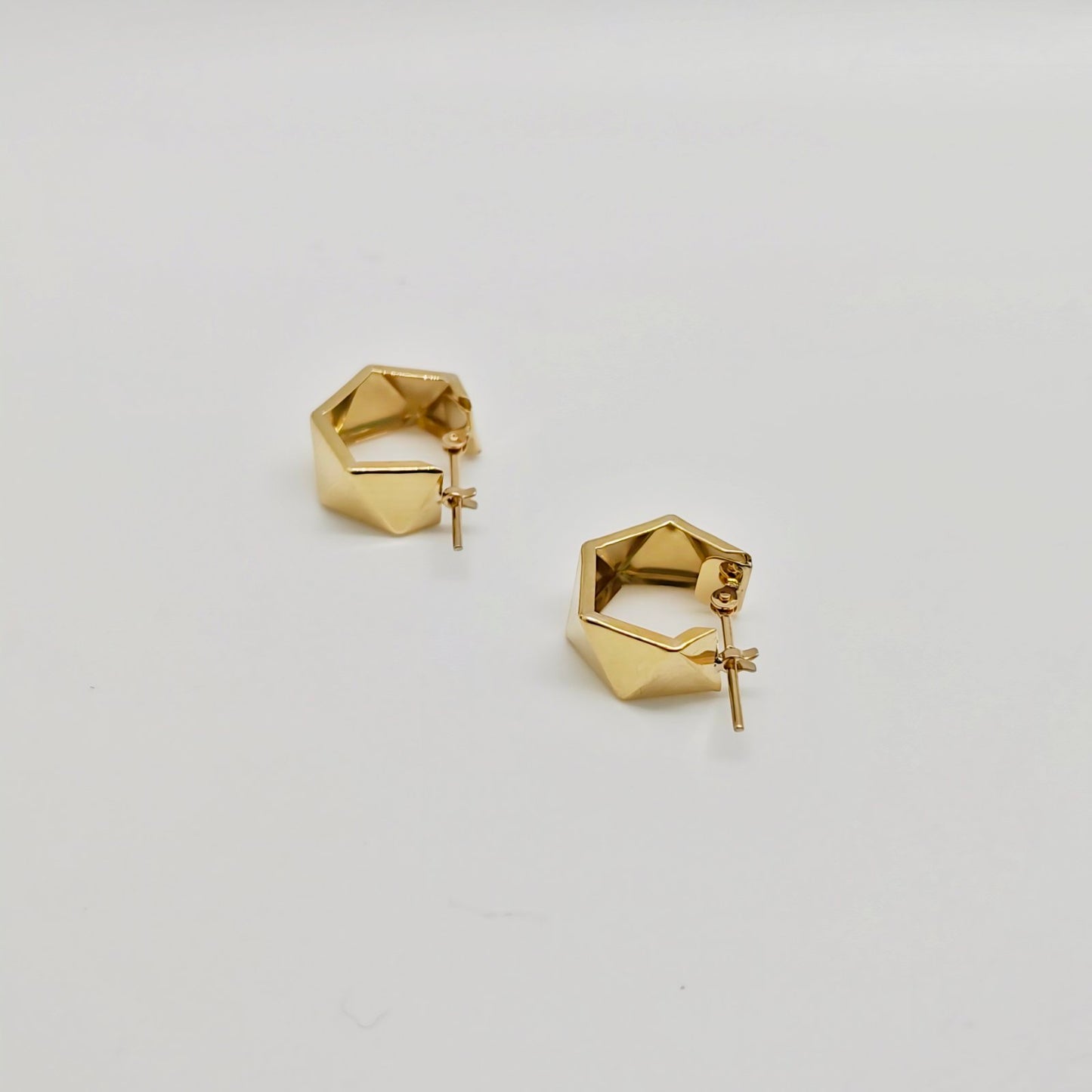 Trapezoid Hoop Earring