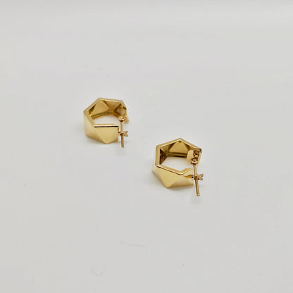 Trapezoid Hoop Earring