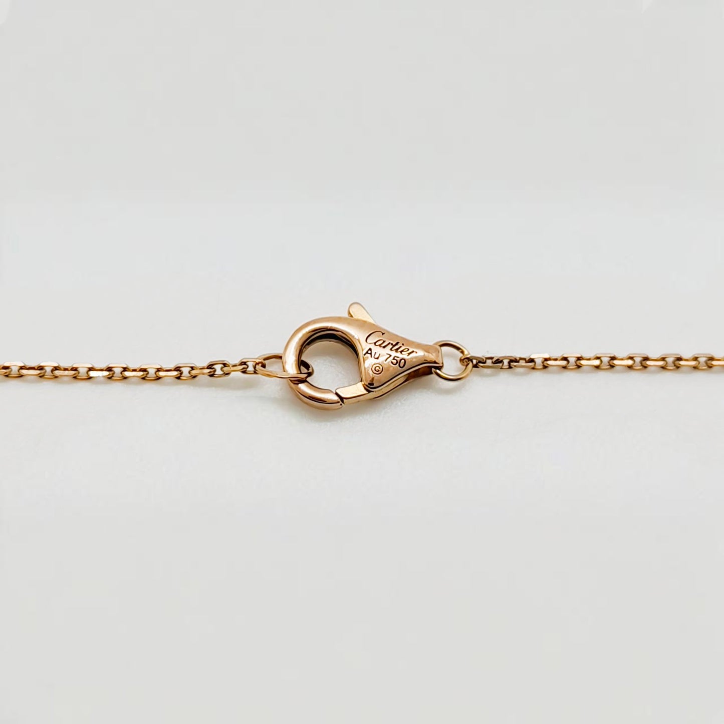 Cartier 3 Tone Trinity Diamond Necklace