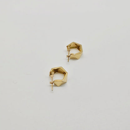 Trapezoid Hoop Earring