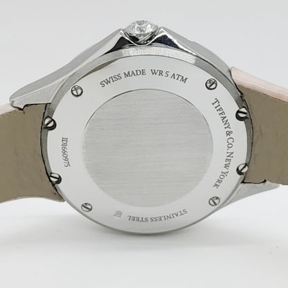 Tiffany Metro 2 8P Diamonds Pink Dial