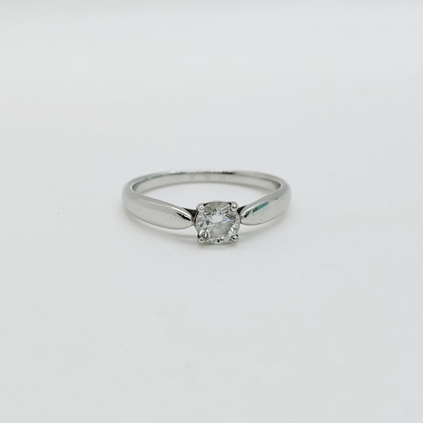 Tiffany & Co. Diamond Ring 0.41ct Size 53