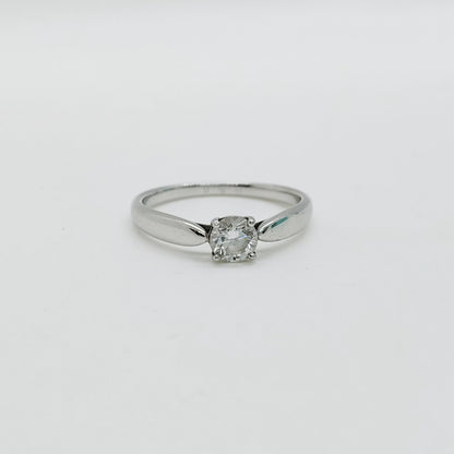 Tiffany & Co. Diamond Ring 0.41ct Size 53