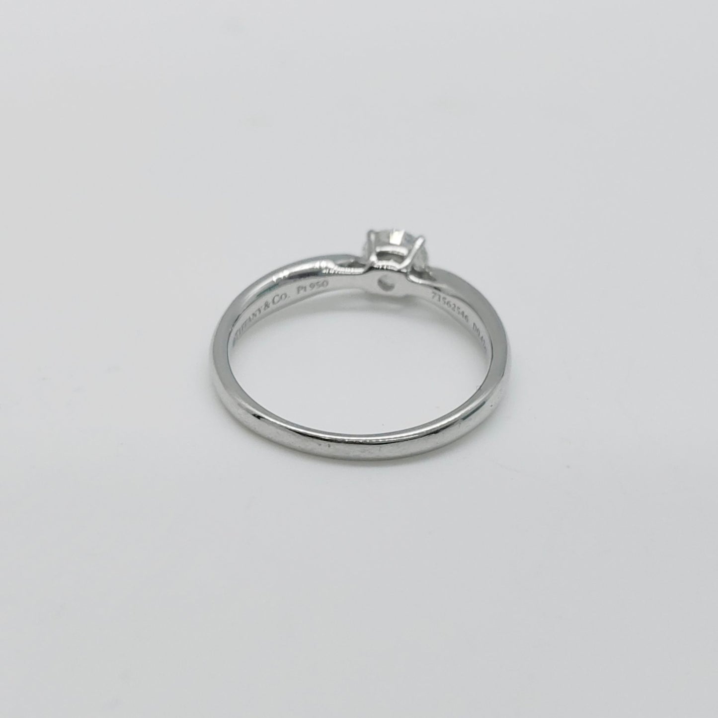 Tiffany & Co. Diamond Ring 0.42ct Size 52