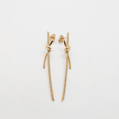 Tiffany Knot Drop Earrings